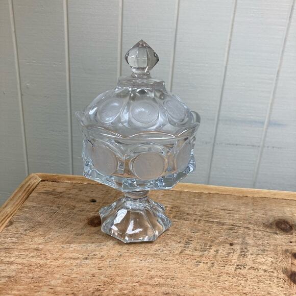 Fostoria Coin Glass Candy Dish Clear - Picture 1 of 7